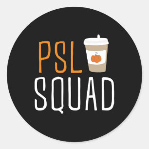 Pegatina Redonda PSL Squad Spice Latte Lover otoño Ha