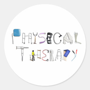 Pegatina Redonda PT en el trabajo