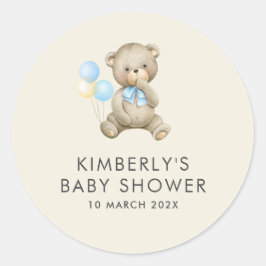 Pegatina Redonda puede esperar a la ducha de bebé