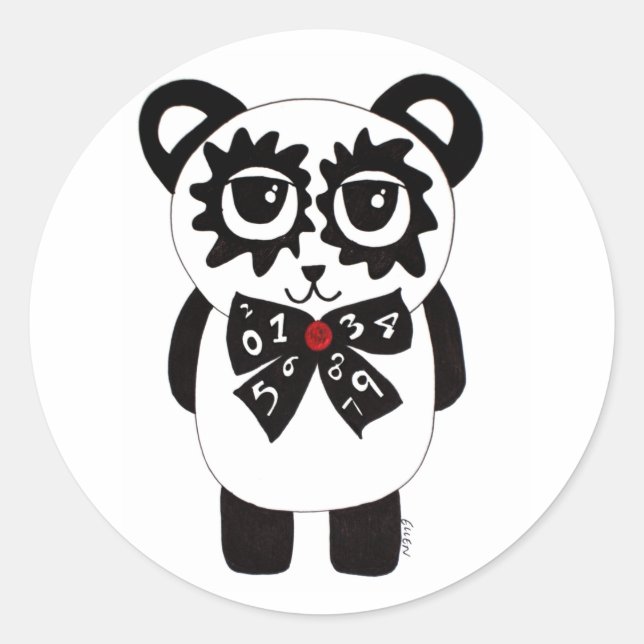 Pegatina Redonda Puedes Contar Conmigo (Anverso)