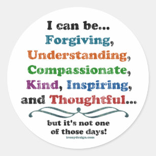 Pegatina Redonda Puedo perdonar