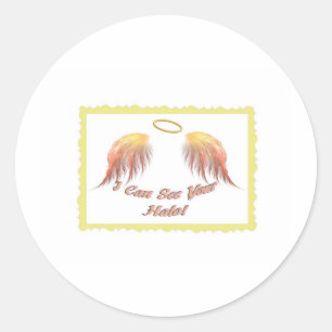 Pegatina Redonda ¡Puedo Ver Tu Halo! 2.ª Edición Colección