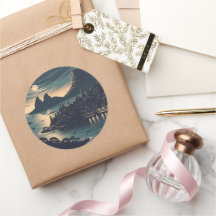 Puerto a la luz de la luna