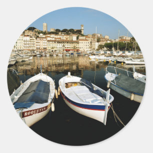 Pegatina Redonda Puerto antiguo