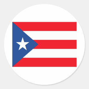 Pegatina Redonda Puerto Rico