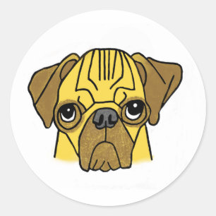 Pegatina Redonda Puggie wuggie