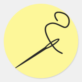 Pegatina Redonda punción de reparación de hilos de coser-aguja