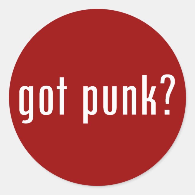 Pegatina Redonda ¿punk? (Anverso)