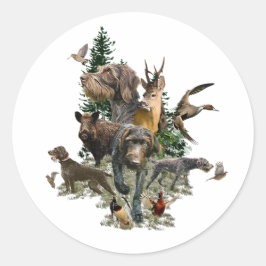 Pegatina Redonda Puntero inalámbrico alemán