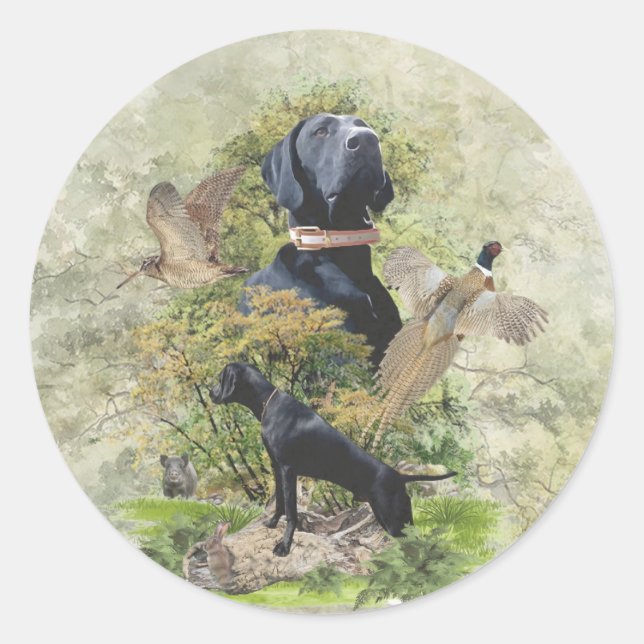 Pegatina Redonda Punteros de corto alcance alemanes (GSP) (Anverso)