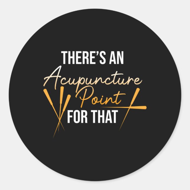 Pegatina Redonda Punto De Acupuntura Para Agujas Acupunturistas T (Anverso)
