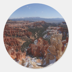 Pegatina Redonda Punto de Inspiración en Bryce Canyon II