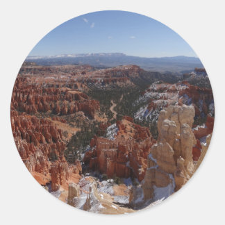 Pegatina Redonda Punto de Inspiración en Bryce Canyon II
