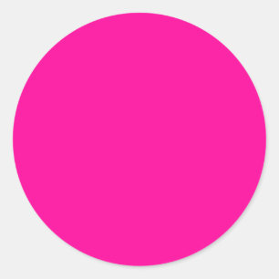 Pegatina Redonda Punto O Circulo Rosa Brillante