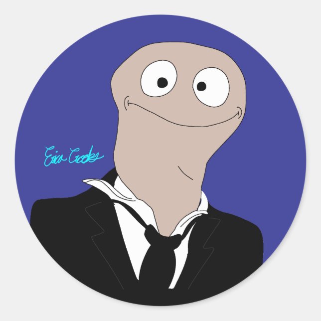 Pegatina Redonda Puppet looking at you (Anverso)