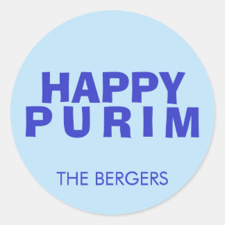 Pegatina Redonda purim6