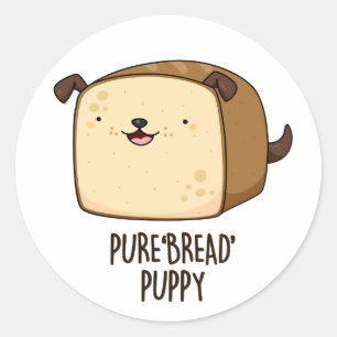 Pegatina Redonda Puro pan de pipa graciosa piruleta de pan de pimie