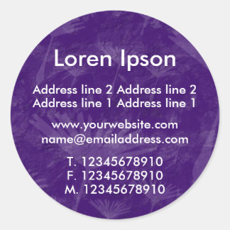Pegatina Redonda Purple Earth Business / Profile