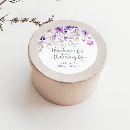 Pegatina Redonda Purple gracias por el ruido de las rondas clásicas