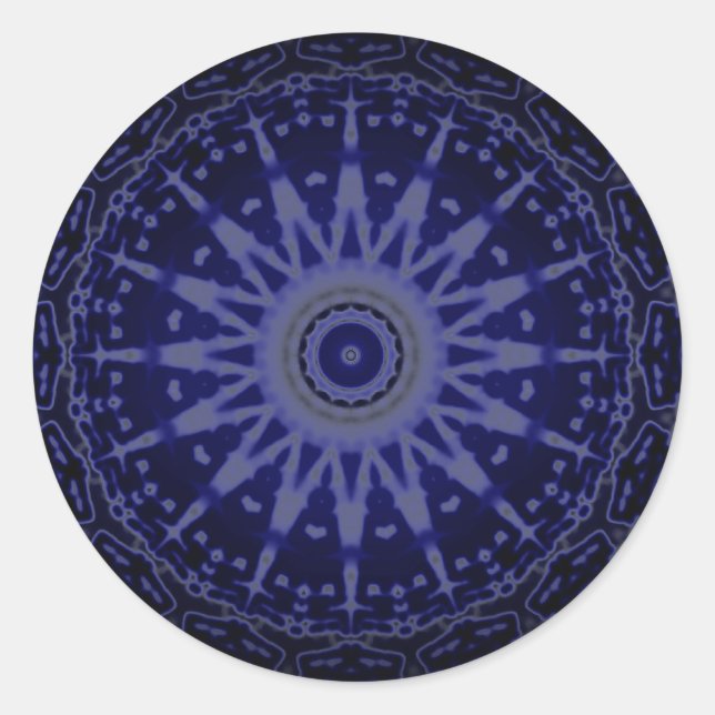 Pegatina Redonda Purple Points Design Stickers (Anverso)