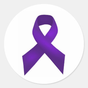 Pegatina Redonda PurpleAwarenessRibbon.jpg