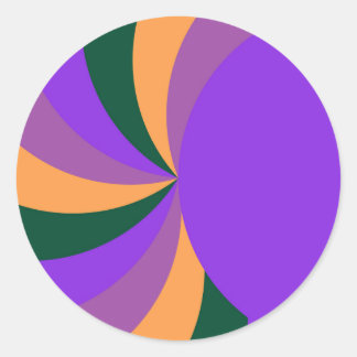 Pegatina Redonda Púrpura