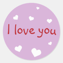 Púrpura amor El día de San Valentín personalizado