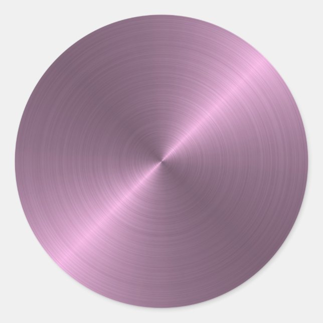 Pegatina Redonda Púrpura metálico (Anverso)