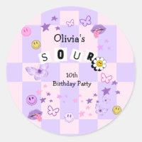 Púrpura Música Pop Tween Invitación al cumpleaños