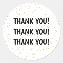 Pegatina Redonda Purpurina Adulto Nacimiento Negro Oro