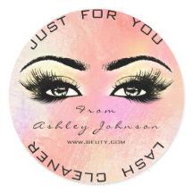 Purpurina De Belleza Rosa Rosa Peach Lash Limpiado