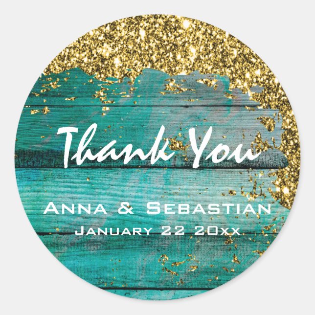 Pegatina Redonda *~* Purpurina de madera de edad avanzada AP49 gené (Anverso)