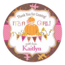 Purpurina de oro de calabaza de otoño deja Baby Sh