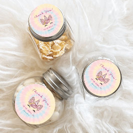 Pegatina Redonda Purpurina de oro de tintes de tintes de unicornio 