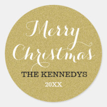 Purpurina de oro Feliz Navidad