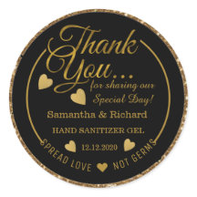 Purpurina Negro Y Oro Difundir Amor Gracias