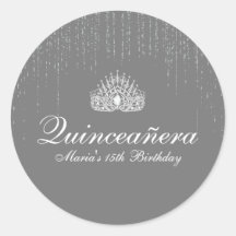 Purpurina plateado Quinceanera