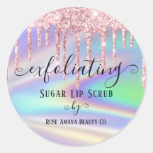 Purpurina rosado de moda Dris Personalizado falsam