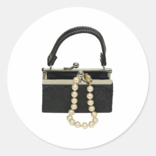Pegatina Redonda PursePearls052409
