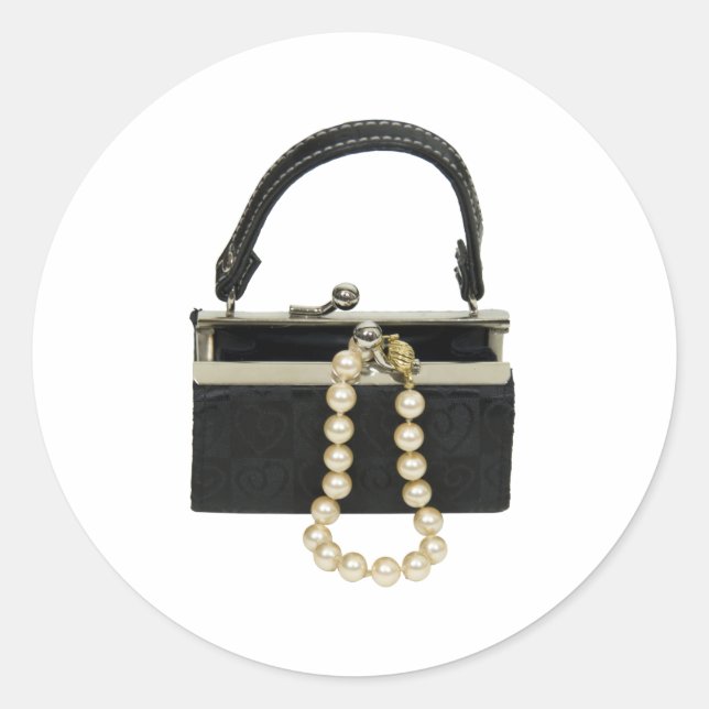 Pegatina Redonda PursePearls052409 (Anverso)