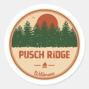 Pegatina Redonda Pusch Ridge Wilderness Arizona