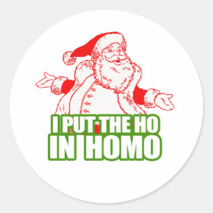 PEGATINA REDONDA PUSE EL HO EN HOMO