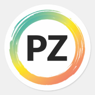 Pegatina Redonda PZ Circle of Learning Sticker