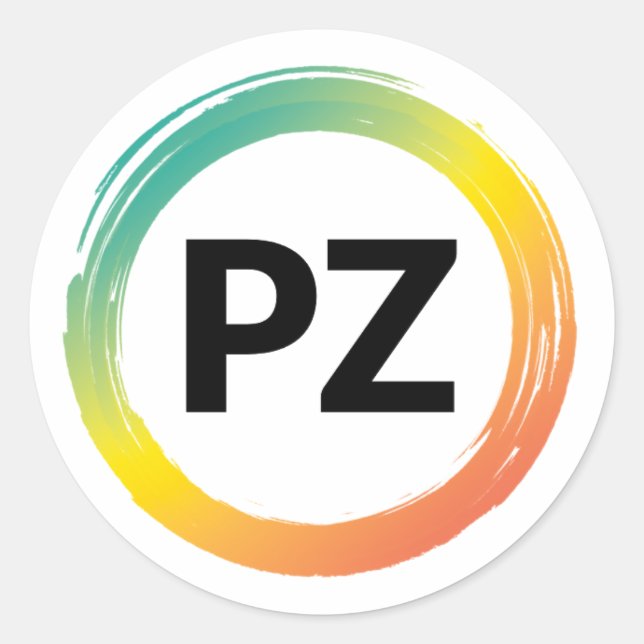 Pegatina Redonda PZ Circle of Learning Sticker (Anverso)