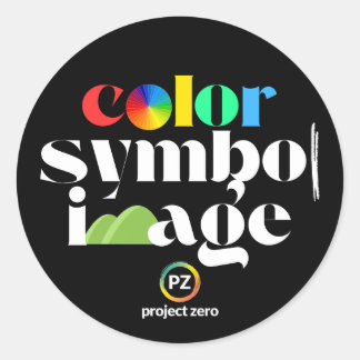 Pegatina Redonda PZ Color, Symbol, Image Sticker (redondo)