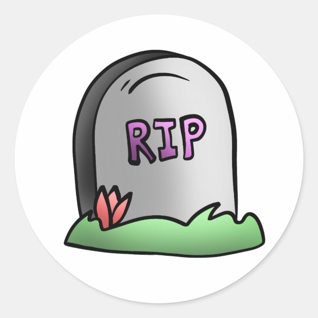 Pegatina Redonda QEPD de Hawaii (Anverso)