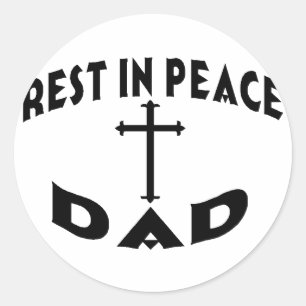 Pegatina Redonda QEPD papá