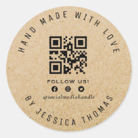 QR Code Handmade kraft