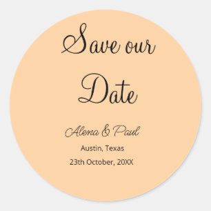 Pegatina Redonda QR Guarda Nuestra Fecha agregar nombre de foto fec