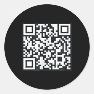 Pegatina Redonda Qr Trump presidente Trump Unidad divertida del cód